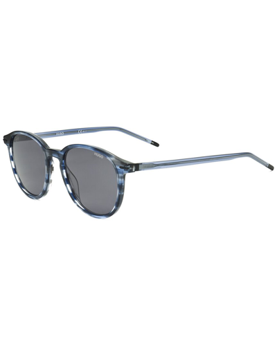 Shop Hugo Boss Men's Hg1169 51mm Sunglasses In Blue