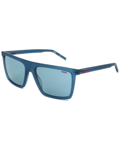 Shop Hugo Boss Men's Hg 1054 56mm Sunglasses In Blue