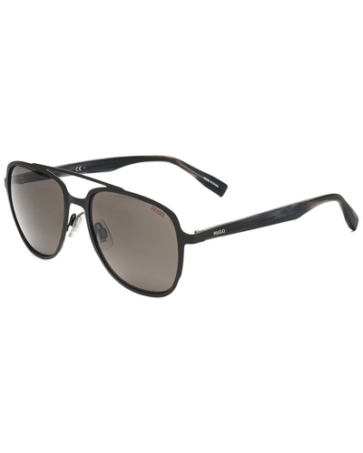 Shop Hugo Boss Men's Hg 0301 56mm Sunglasses In Black