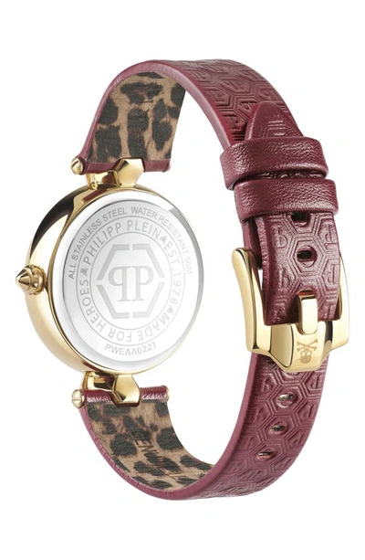 Shop Philipp Plein Plein Couture Watch, 32mm In Ip Yellow Gold