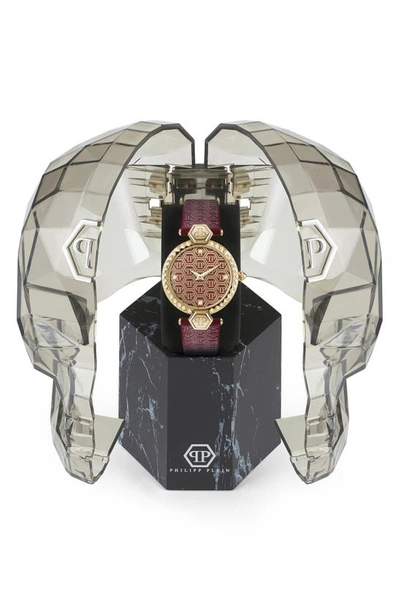 Shop Philipp Plein Plein Couture Watch, 32mm In Ip Yellow Gold