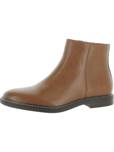Shop Kenneth Cole Reaction Ely Mens Faux Leather Comfort Ankle Boots In Brown