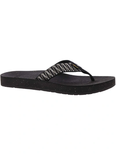 Shop Teva Reflip Womens Slip On Casual Flip-flops In Black