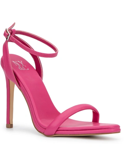 Shop New York And Company Womens Pointed Toe Ankle Strap Heels In Pink