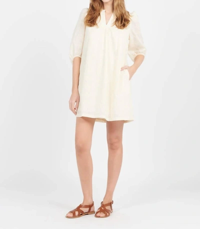 Shop The Korner Henley Embroidered Dress In White