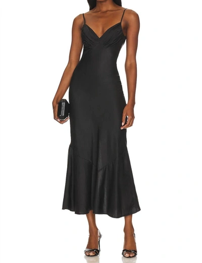 Shop Noam Hali Maxi Strap Dress In Black Fade In Multi