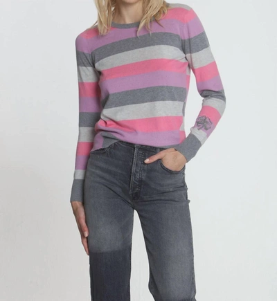 Shop Label+thread Brooke Lucky Stripe Top In Paris/lilac Multi