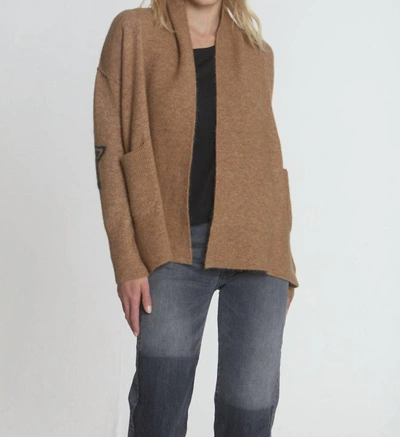 Label+thread Bella Cozy Cardigan In Ginger In Multi