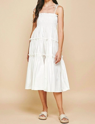 Shop Pinch Everleigh Midi Dress In White