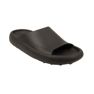 Shop Ambush Black Logo Sliders Sandals
