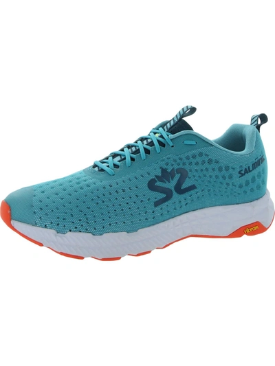Shop Salming Greyhound Mens Fitness Lace Up Athletic And Training Shoes In Blue