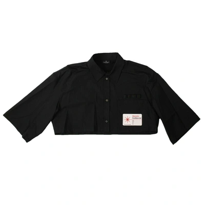 Shop Marcelo Burlon County Of Milan Black Label Crop Top Shirt