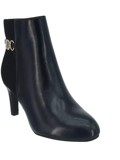 Shop Impo Neena Womens Faux Leather Embellished Ankle Boots In Black