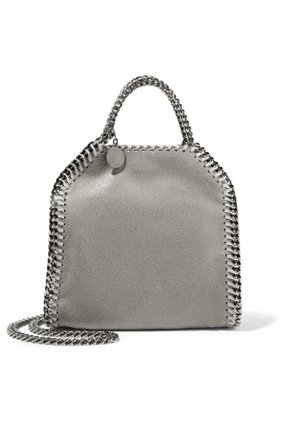 Shop Stella Mccartney The Falabella Tiny Faux Brushed-leather Shoulder Bag