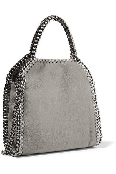 Shop Stella Mccartney The Falabella Tiny Faux Brushed-leather Shoulder Bag