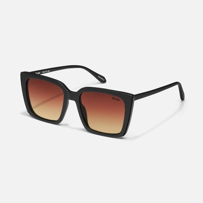 Shop Quay Front Cover In Black,smoke Polarized
