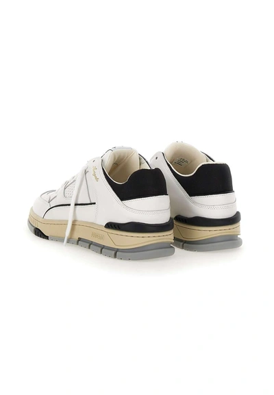 Shop Axel Arigato "area Lo" Leather Sneakers In White