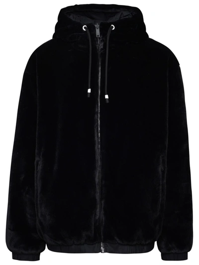 Shop Moose Knuckles Borden Bunny Jacket In Black Polyester