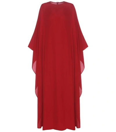 Shop Valentino Silk Dress In Melograeo