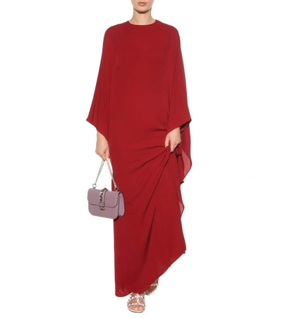 Shop Valentino Silk Dress In Melograeo