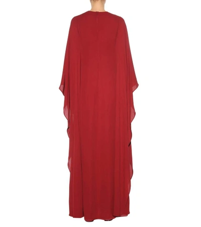 Shop Valentino Silk Dress In Melograeo