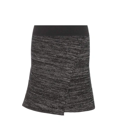 Isabel Marant Cashlin Wool And Linen-blend Skirt In Black