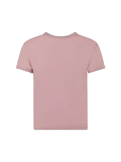 Shop Acne Studios T-shirts In Faded Purple
