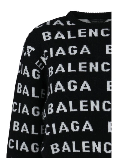 Shop Balenciaga Knitwear In Black/white