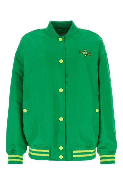 Shop Chiara Ferragni Jackets In Green