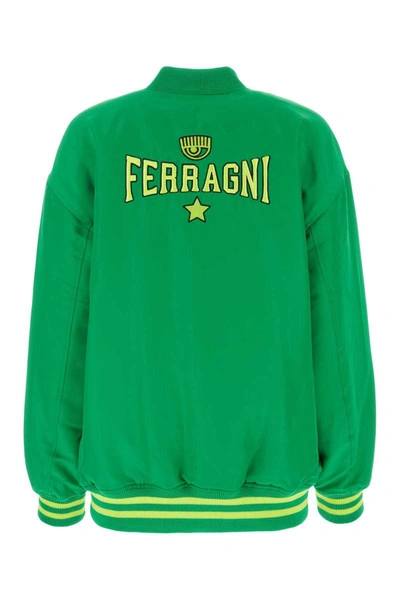 Shop Chiara Ferragni Jackets In Green