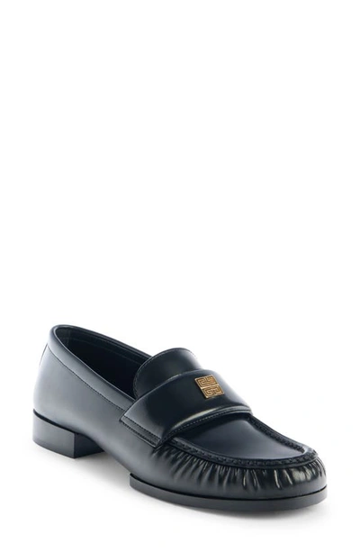 Shop Givenchy 4g Loafer In Black