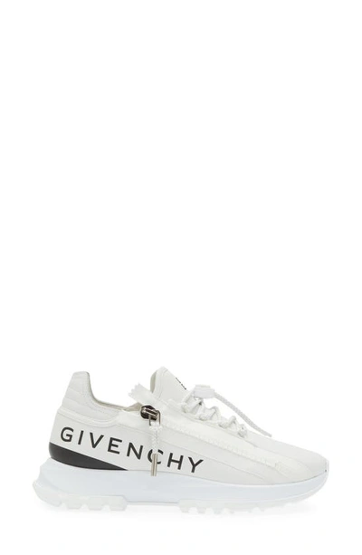 Shop Givenchy Spectre Zip Sneaker In White/ Black