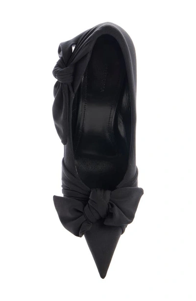 Shop Balenciaga Knot Pointed Toe Pump In Black