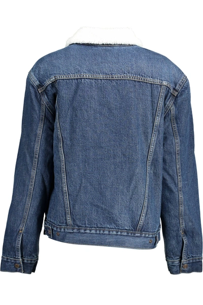 Shop Levi's Blue Cotton Jackets &amp; Women's Coat