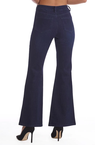 Commando Do It All Stretch Denim Flare Leggings In Dark Indigo
