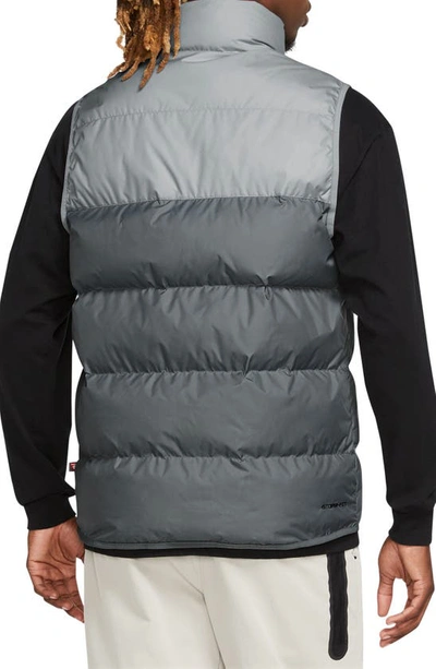 Shop Nike Storm-fit Windrunner Water Repellent Field Vest In Lt Smoke Grey/smoke Grey/sail