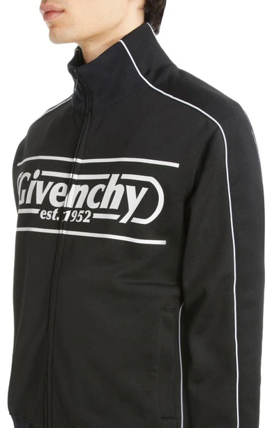 Shop Givenchy Logo Track Pants In Black