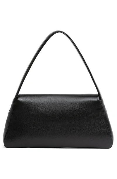 Shop Liselle Kiss Elliot Leather Top Handle Bag In Black Crushed