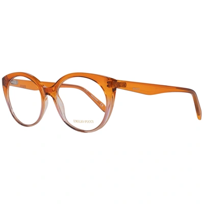 Shop Emilio Pucci Orange Women Optical Frames