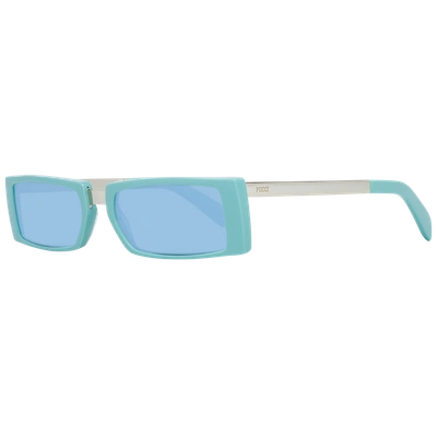 Shop Emilio Pucci Turquoise Women Sunglasses