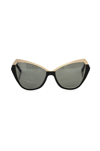 Shop Frankie Morello Black Acetate Sunglasses