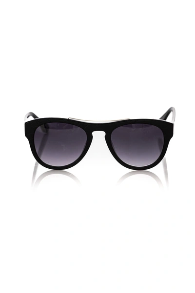 Frankie Morello Black Acetate Sunglasses In Black