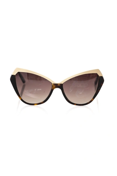 Shop Frankie Morello Black Acetate Sunglasses