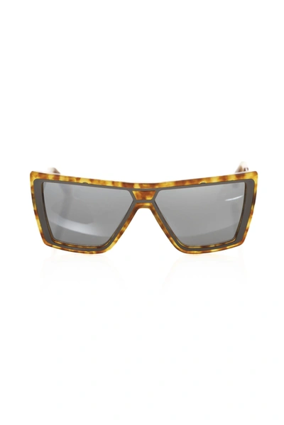Shop Frankie Morello Brown Acetate Sunglasses