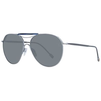 Shop Zegna Couture Gray Men Sunglasses