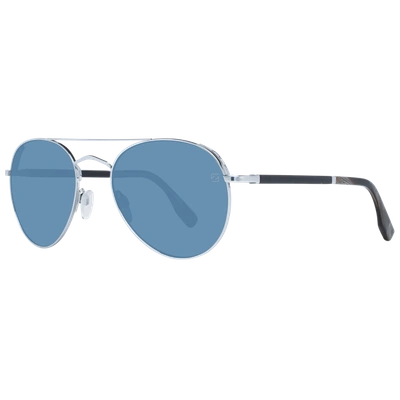 Shop Zegna Couture Silver Men Sunglasses