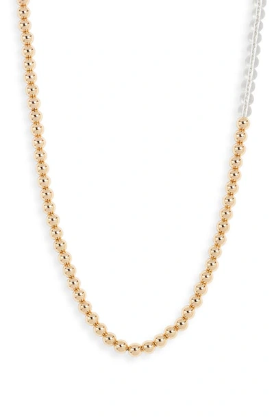 Shop Jenny Bird Pia Beaded Necklace In Gold/ Clear
