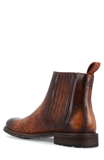 Shop Taft 365 Leather Lug Sole Chelsea Boot In Walnut