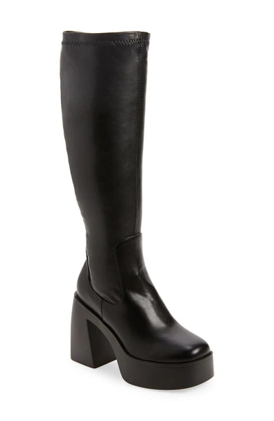 Shop Azalea Wang Nashla Knee High Platform Boot In Black