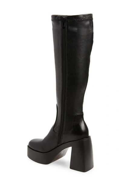 Azalea Wang Nashla Knee High Platform Boot In Black